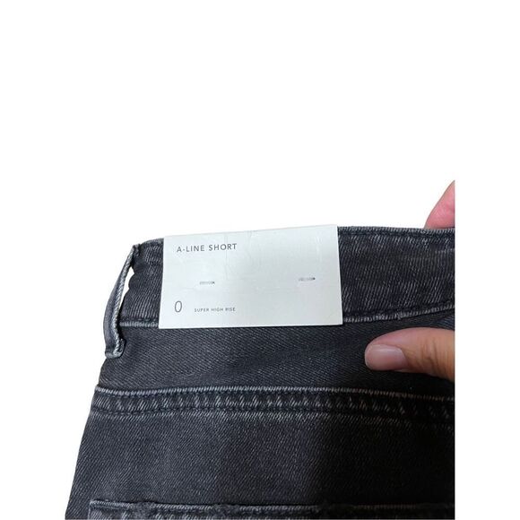 American Eagle Super High Rise A-Line‎ Short Size 0 NWT - Picture 4 of 8